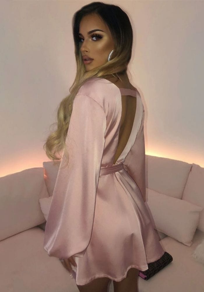 Puff Sleeve Mini Dress