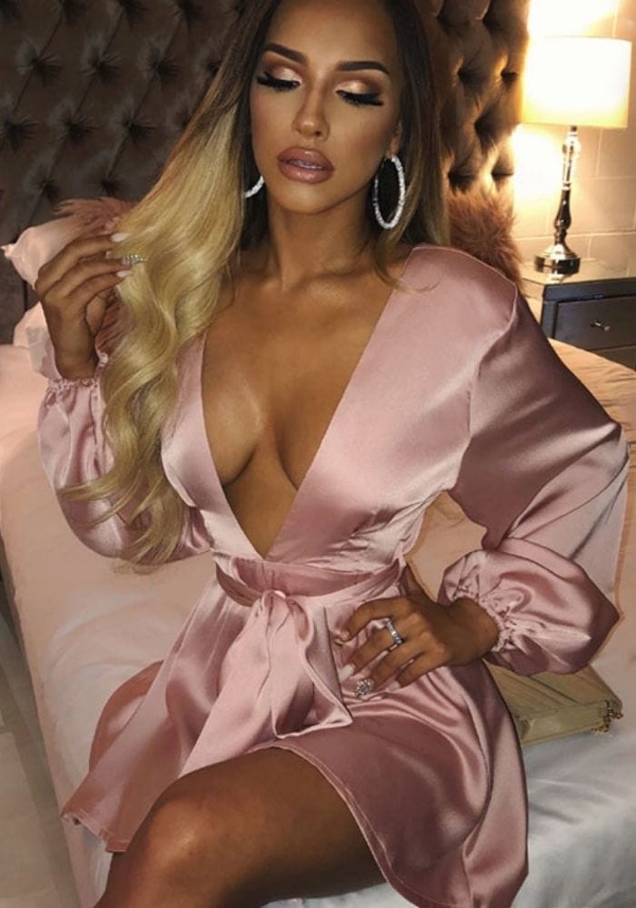 Puff Sleeve Mini Dress