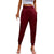 Red Satin Cargo Pants