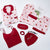 Red Satin Pajamas Set