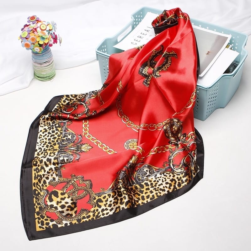 Red Satin Scarf