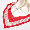 Red White Satin Scarf