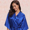 Royal Blue Satin Kimonos