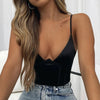 Satin Black Crop Top