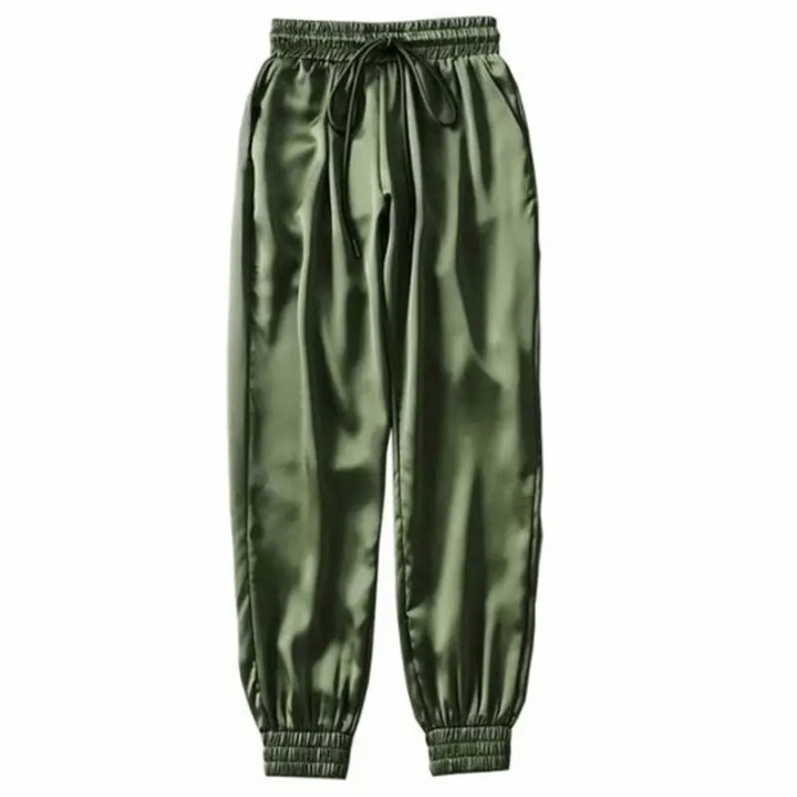 Satin Cargo Pants for Women