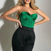 Satin Corset Crop Top