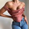 Satin Cowl Neck Top