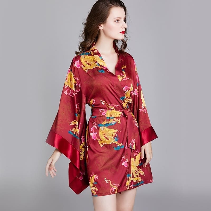 Satin Japanese Kimono
