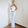 Satin Maxi Skirt Set