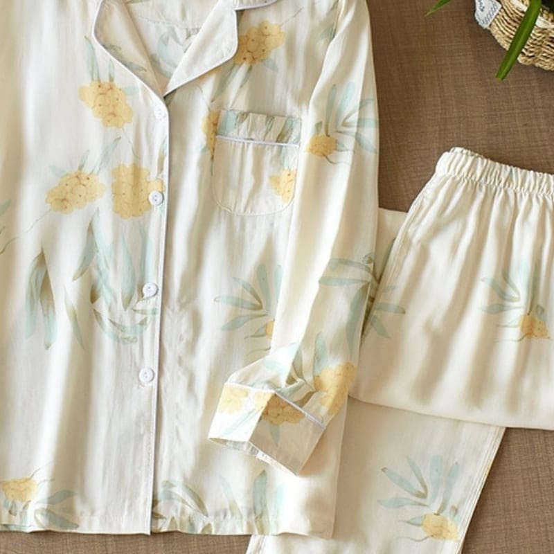 Satin Pajama Pants Set