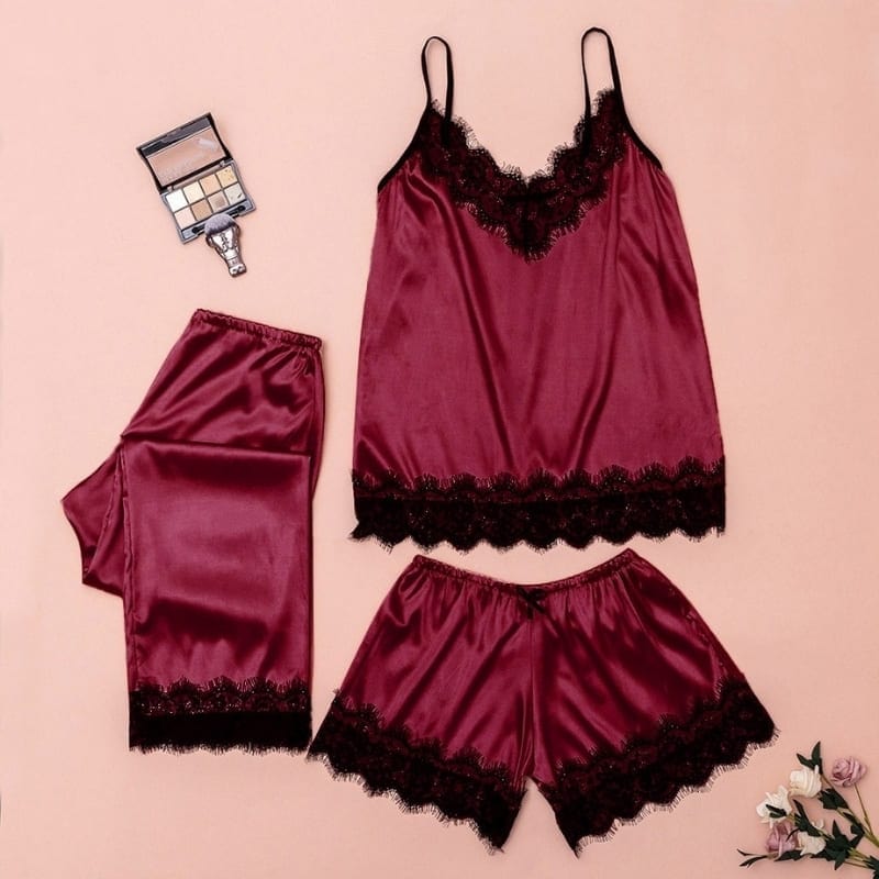 Satin Pajama Set Sleepwear