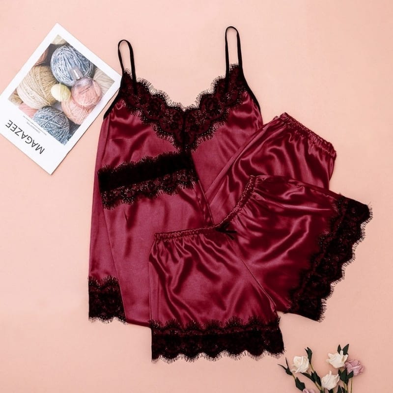 Satin Pajama Set Sleepwear