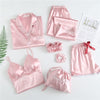 Satin Pajama Sets Pink