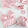 Satin Pajama Sets Pink