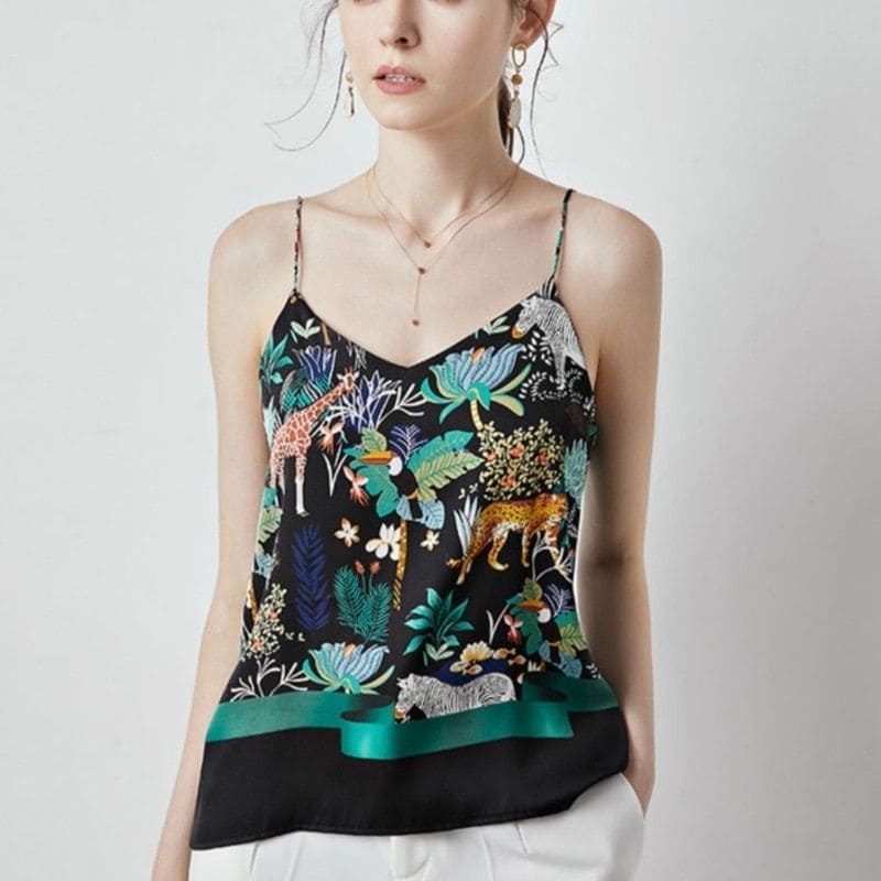 Satin Printed Top