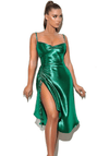 Satin Spaghetti Strap Dress