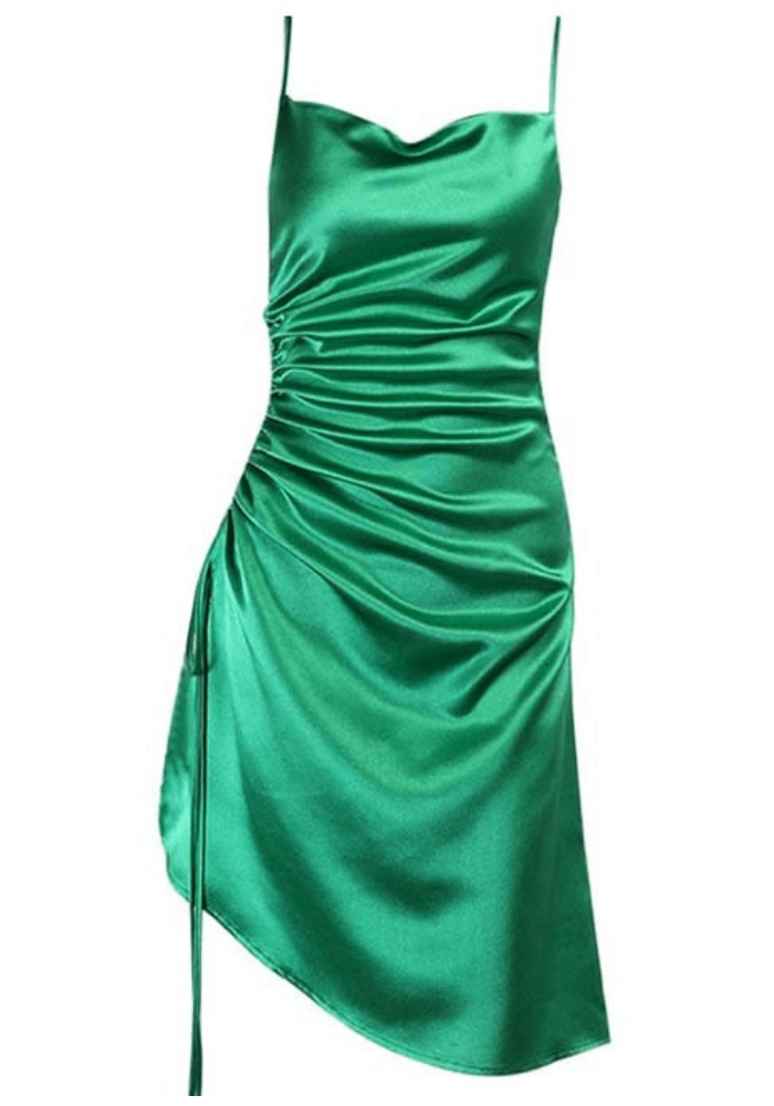 Satin Spaghetti Strap Dress
