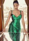Satin Spaghetti Strap Dress