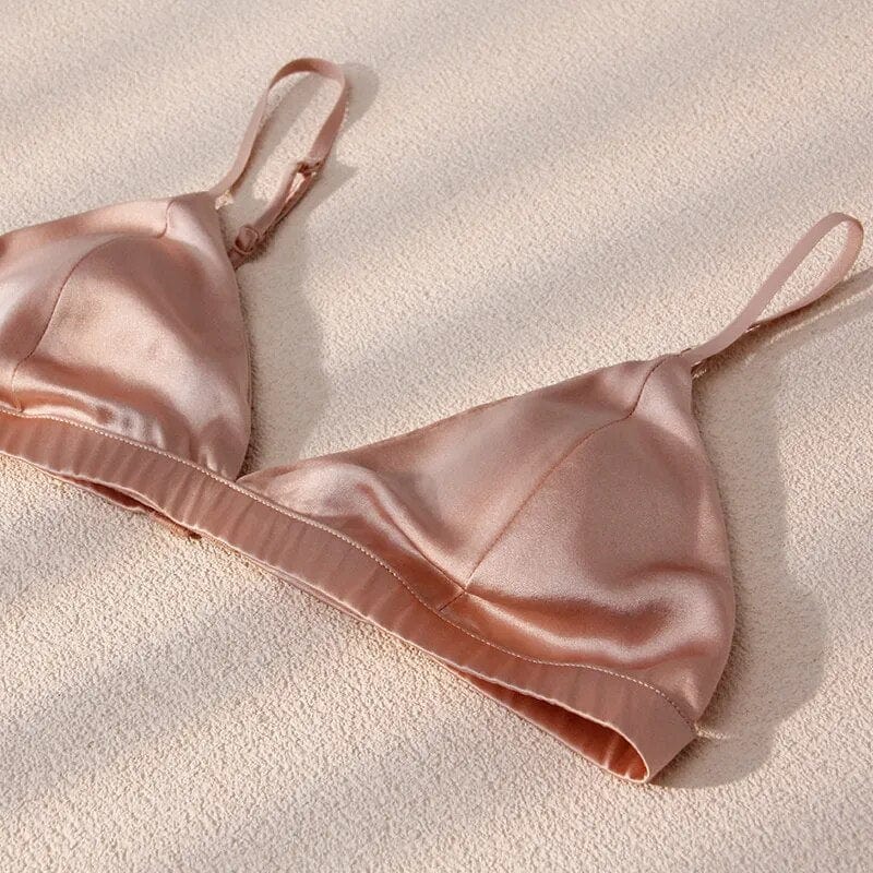 Satin Triangle Bra