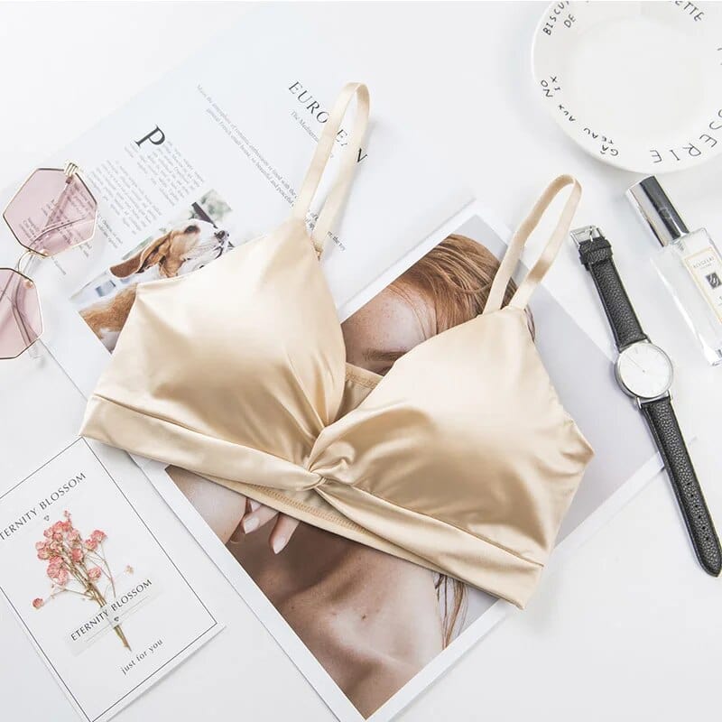 Satin Triangle Bralette