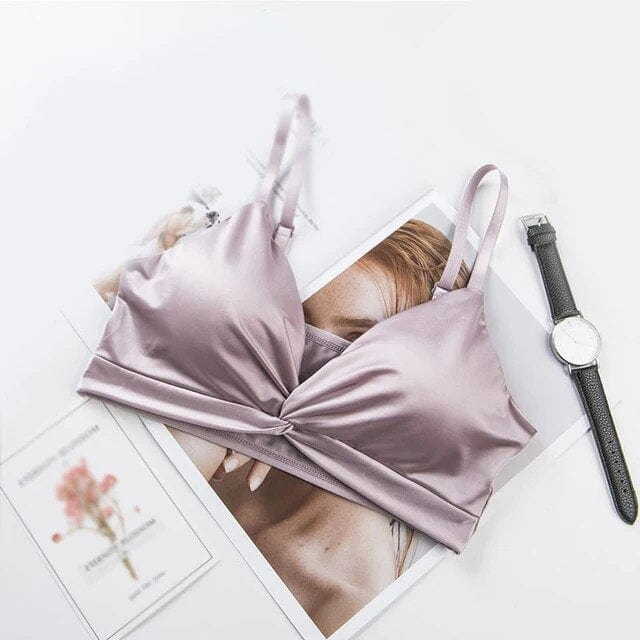Satin Triangle Bralette