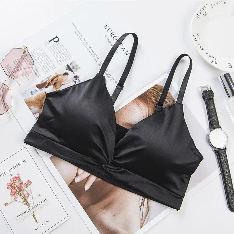 Satin Triangle Bralette