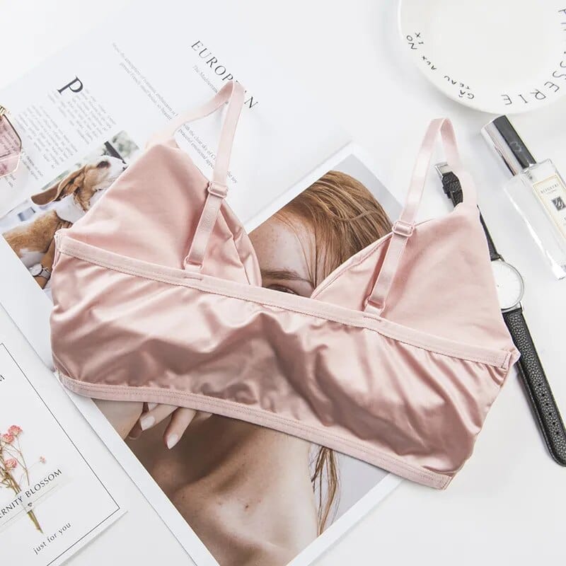 Satin Triangle Bralette