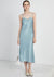 Satin V Neck Dress
