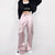 Satin Wide Leg Cargo Pants