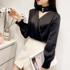 Satin Wrap Blouse