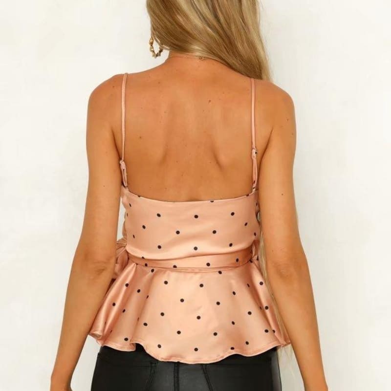 Satin Wrap Top