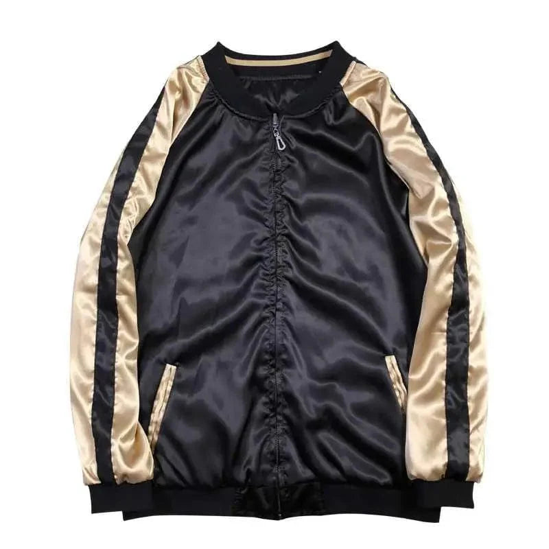 Women's Satin Baseball Jacket