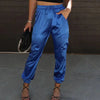 Women's Satin Cargo Pants