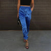 Women's Satin Cargo Pants