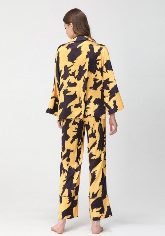 Women's Satin Pajama Sets Long Sleeve