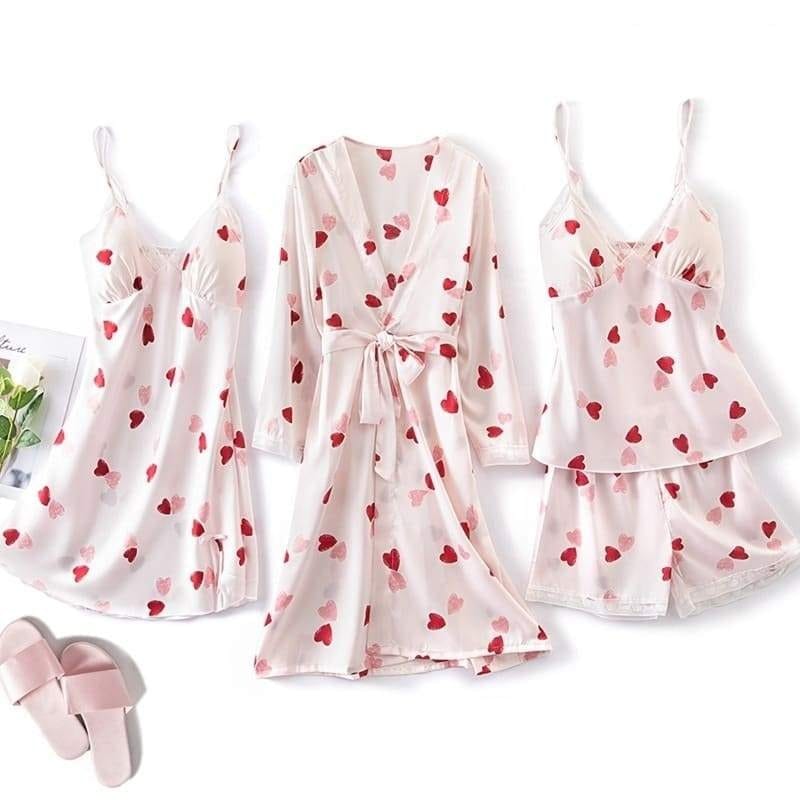 Women's Satin Pajamas Set