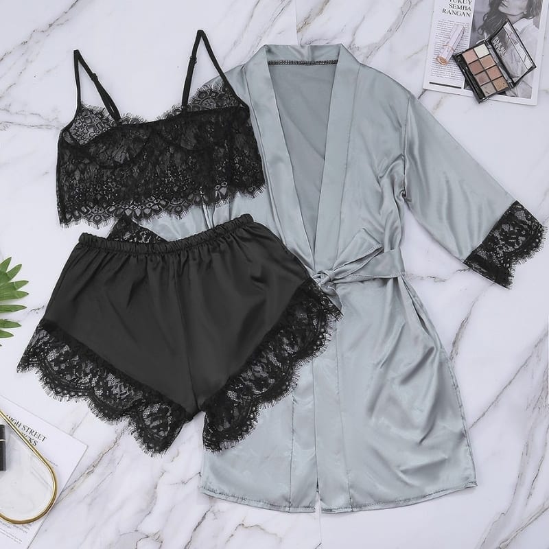 Women's Satin Short Pajama Set