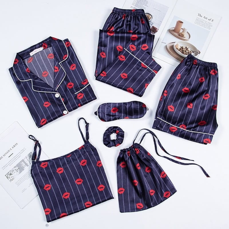 Women Satin Pajama Set