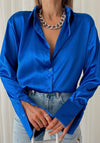 Womens Oversized Satin Shirt