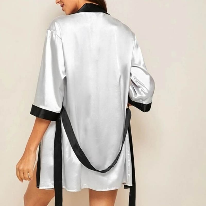 Womens Satin Kimono