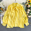 Yellow Satin Blouse