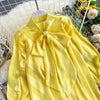 Yellow Satin Blouse