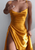 Yellow Satin Dress